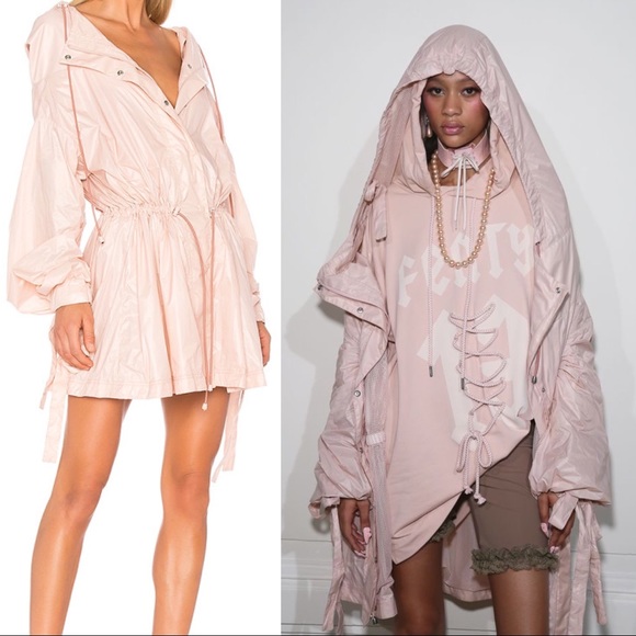 Host Pick! Fenty x PUMA by Rihanna Bow Cuff Parachute Jacket Pink - Picture 2 of 12